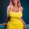 Curvy Body Big Breast Sex Doll with Pink Hair