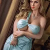 silicone head tpe body blue eyes sex doll