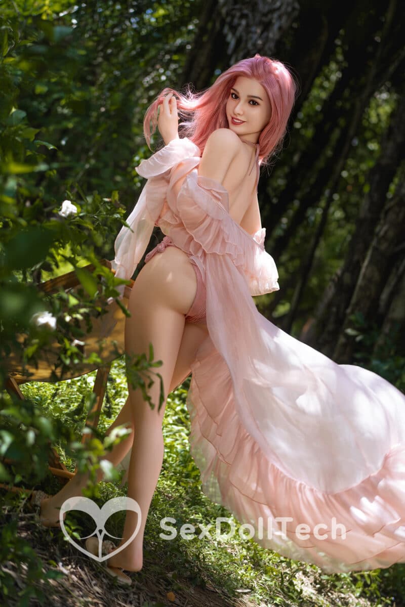 Long dress pink lady sex doll