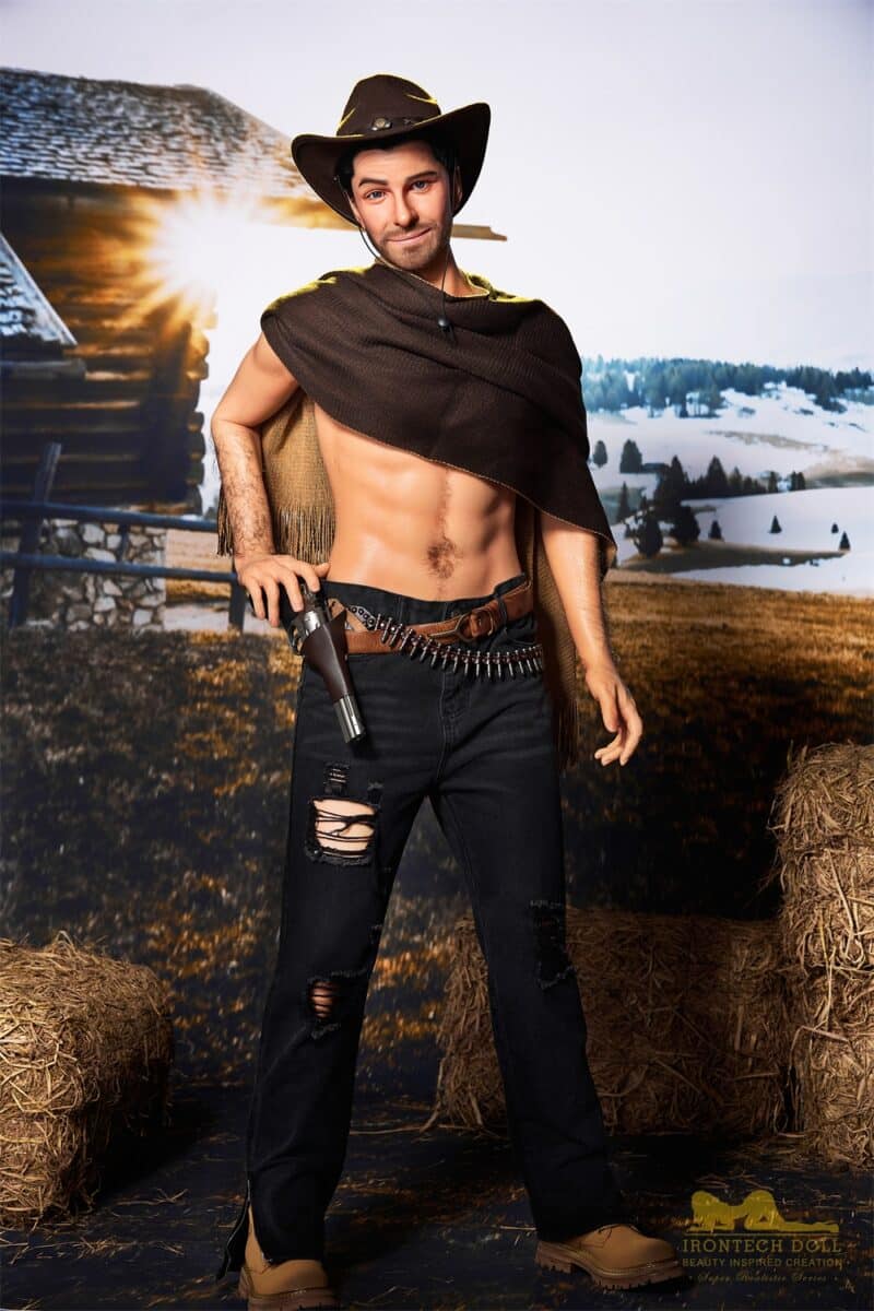 Irontech Allen 170cm/5ft58 M6 Full Silicone Realistic Cowboy Adult Love Doll Hot Sex Doll - Image 6