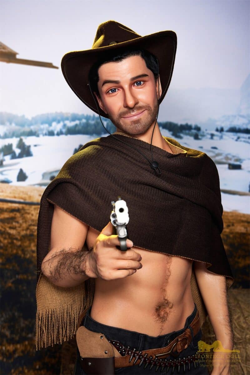 Irontech Allen 170cm/5ft58 M6 Full Silicone Realistic Cowboy Adult Love Doll Hot Sex Doll - Image 2