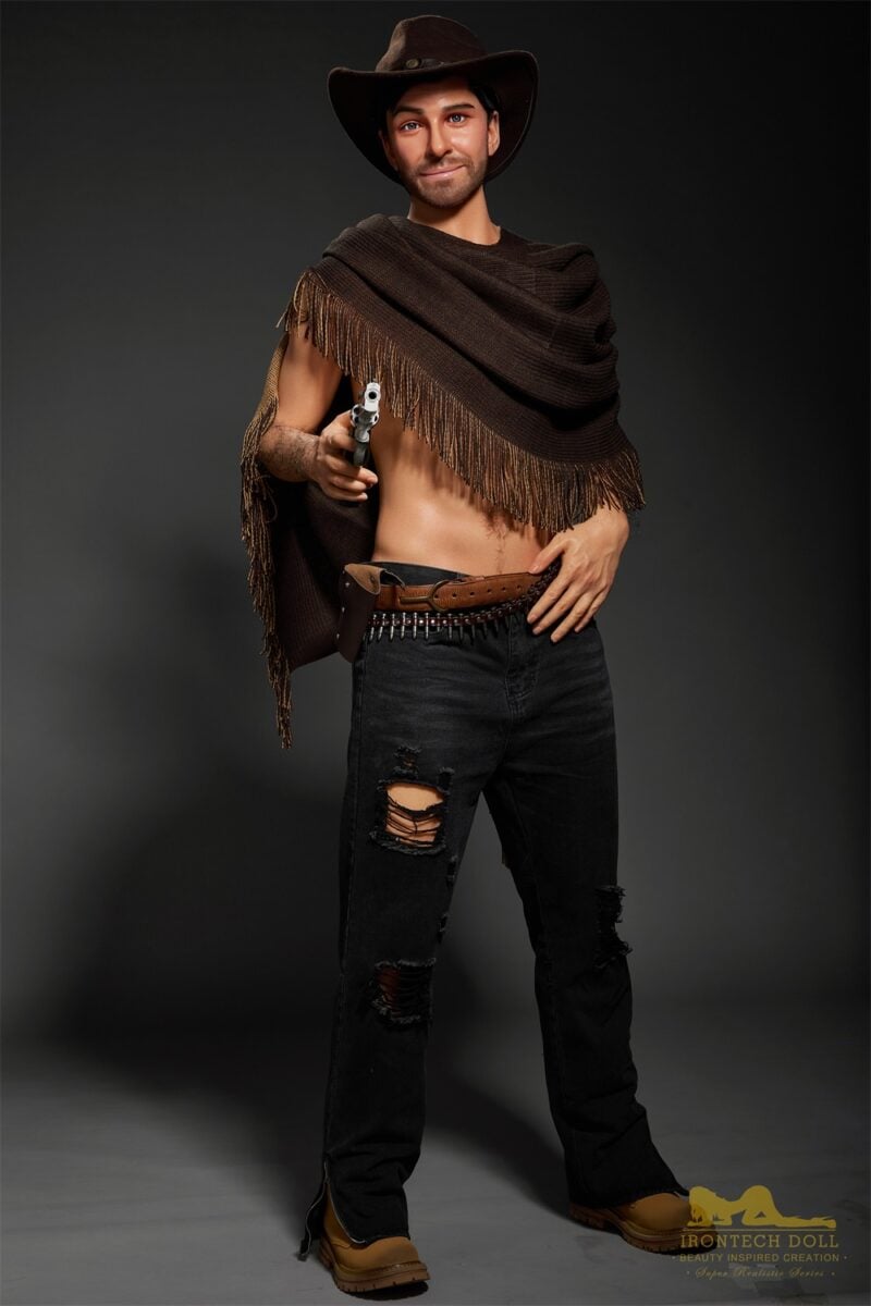 Irontech Allen 170cm/5ft58 M6 Full Silicone Realistic Cowboy Adult Love Doll Hot Sex Doll - Image 8