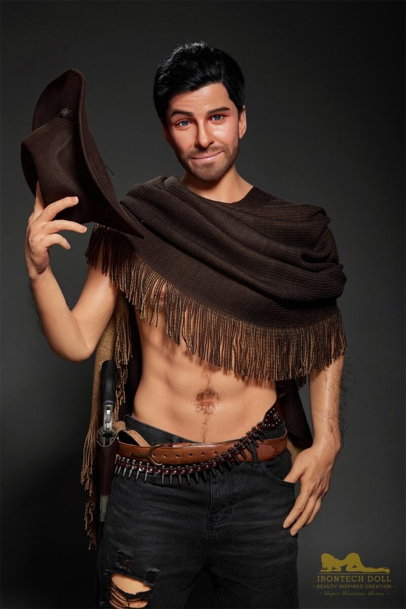 Irontech Allen 170cm/5ft58 M6 Full Silicone Realistic Cowboy Adult Love Doll Hot Sex Doll - Image 10