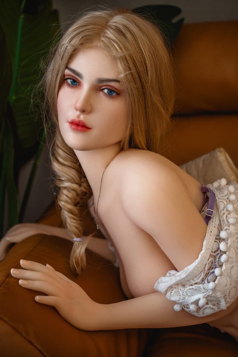 Ella 158cm/5ft18 S20 Silicone Head TPE Body Small Chest Big Belly Realistic Pregnant Adult Sex Doll - Image 8