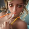 RIDMII Kay 157cm S21 Silicone Head TPE Body Blonde Young Petite BBW Adult Sex Doll