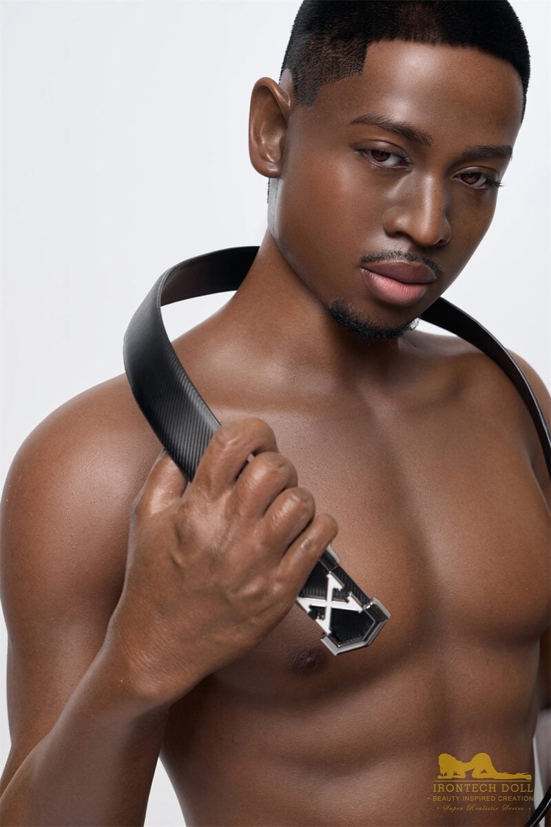 Irontech Johan 170cm/5ft58 M8 Full Silicone Gentle Realistic Black Male Sex Doll - Image 11