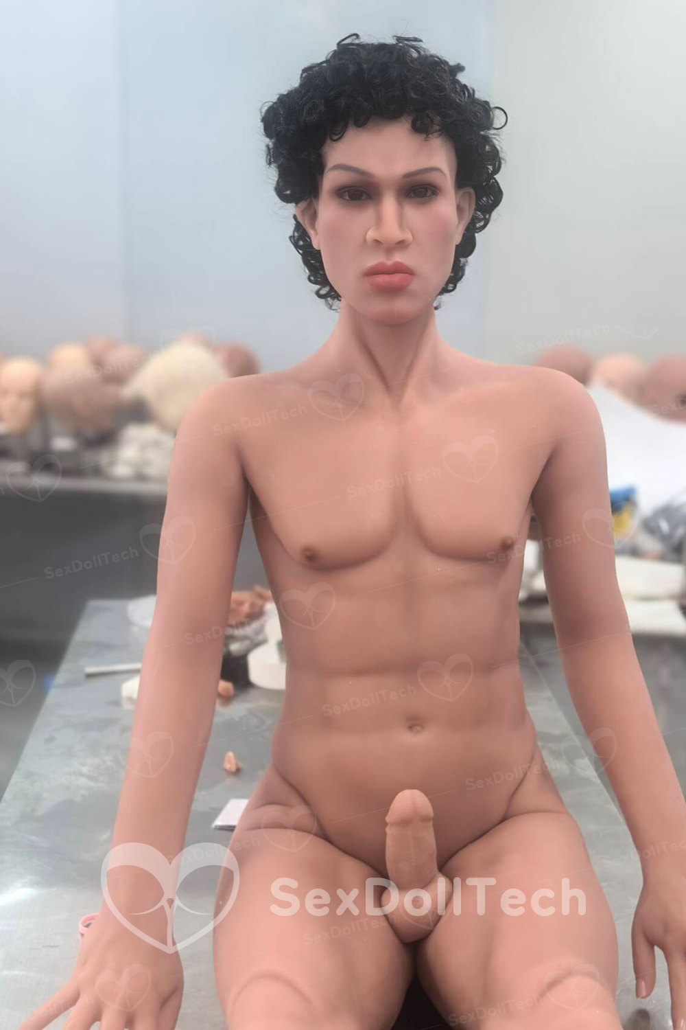 Braham 167cm/5ft48 Head TPE Dark Tan Athletic Realistic Adult Male Love Sex Doll - Image 11