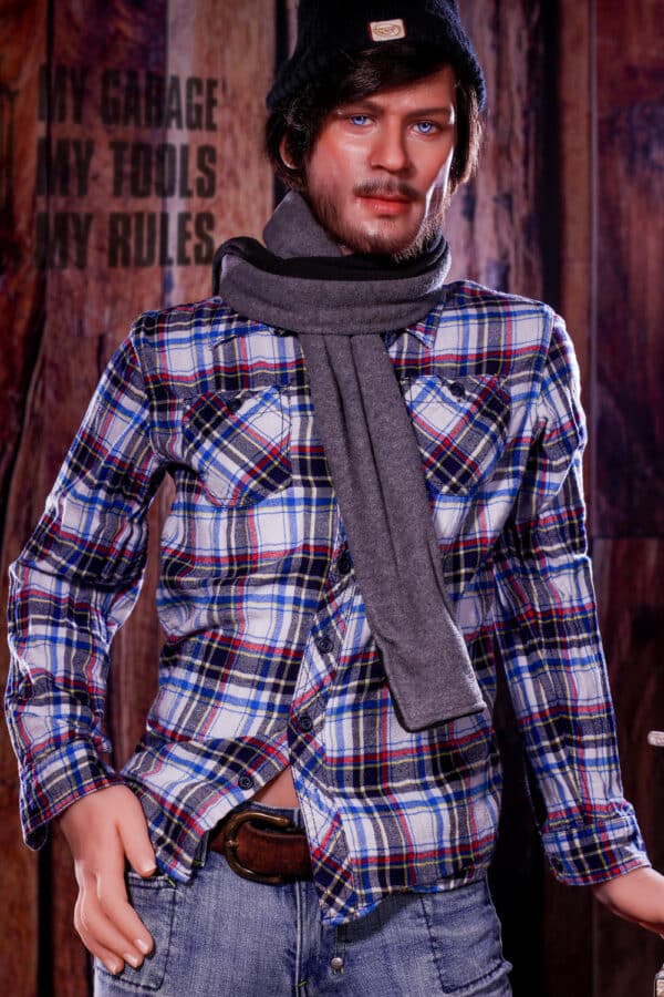 RIDMII Bijon 167cm Silicone Head TPE Body Lifelike Mature Male Sex Doll