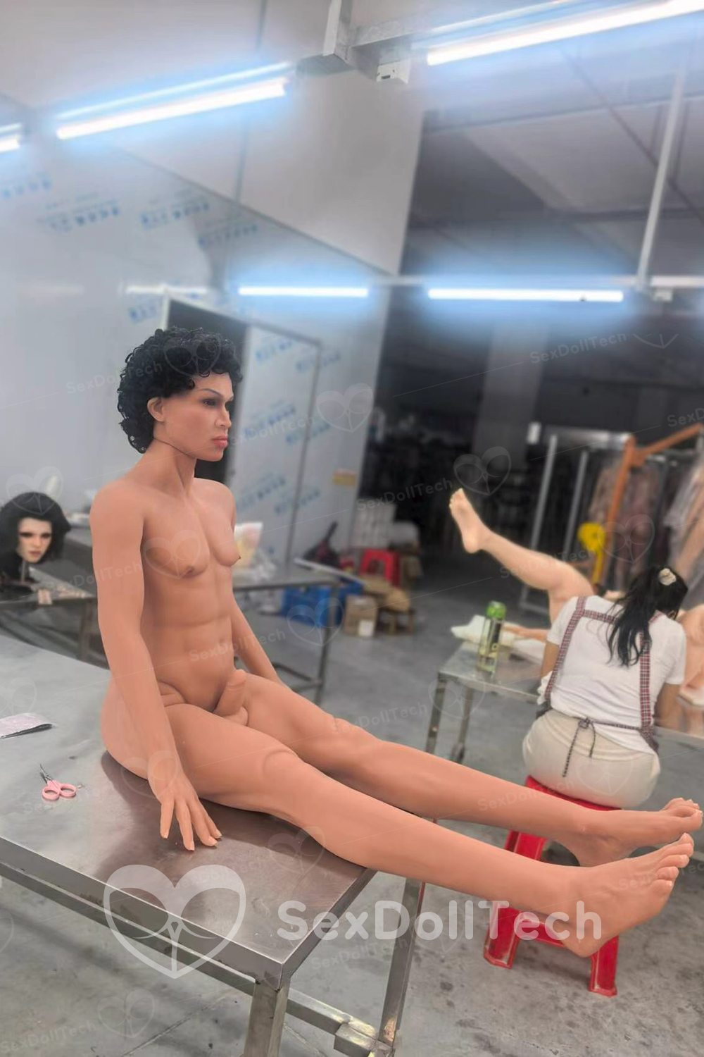 Braham 167cm/5ft48 Head TPE Dark Tan Athletic Realistic Adult Male Love Sex Doll - Image 13