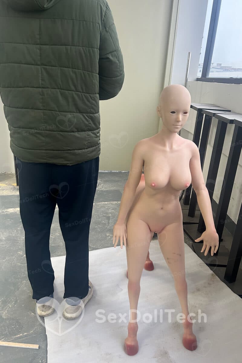 RIDMII Ashkii 150cm/4ft92 Unique Design Full Silicone Young Girl Head Horse Body Real Life Action Figure - Image 13