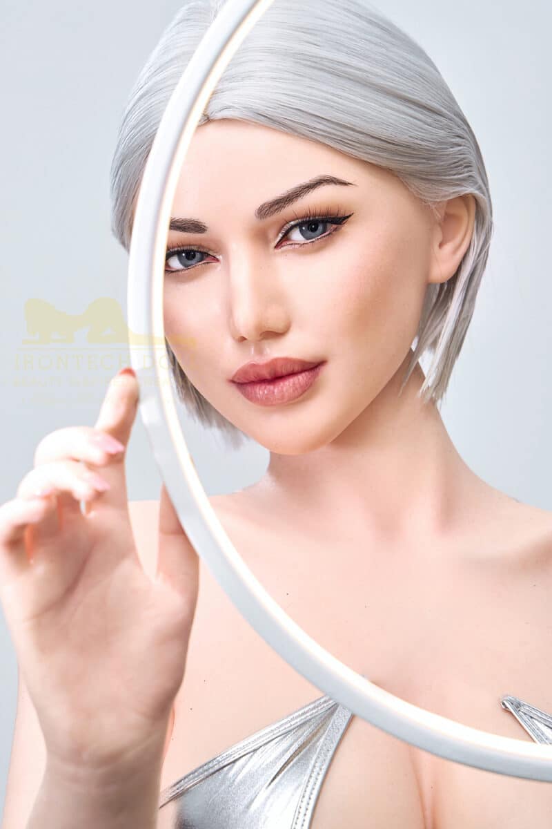 Irontechdoll Ulma 159cm/5ft21 S13 Full Silicone Adult Love Doll Medium Boobs Grey Hair Sex Doll - Image 6