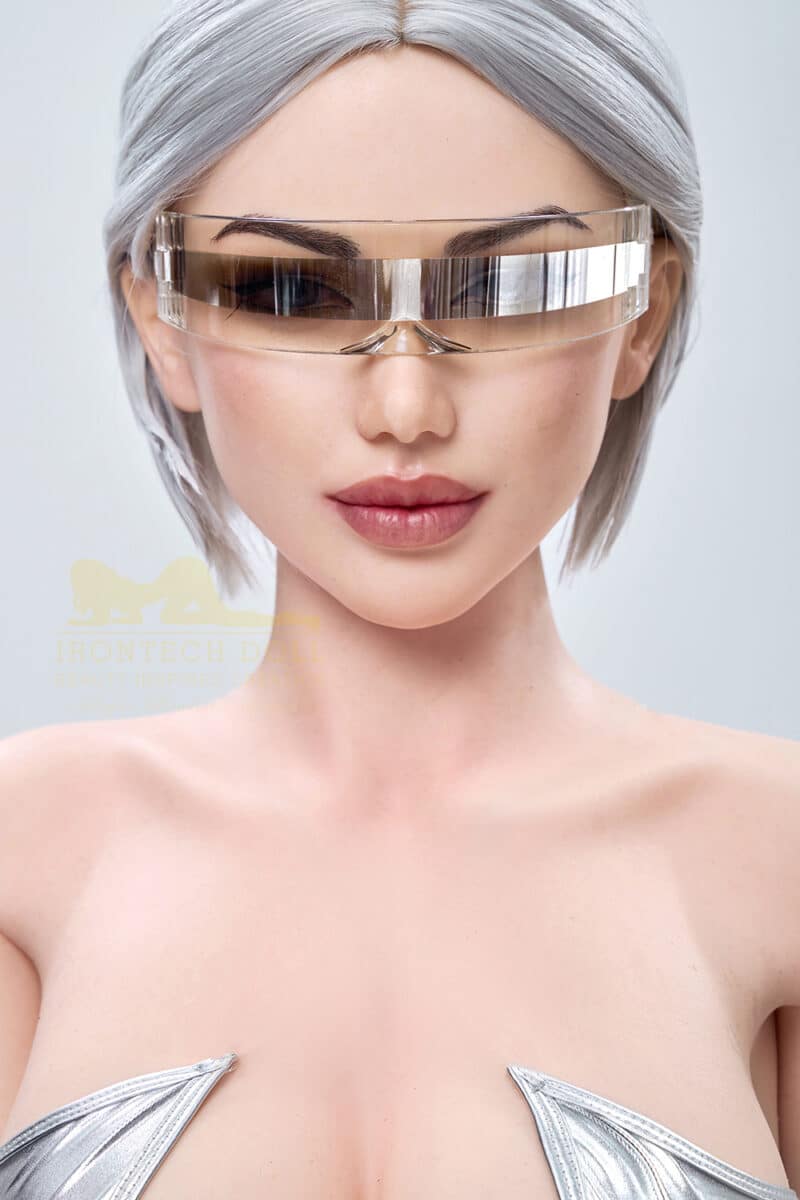 Irontechdoll Ulma 159cm/5ft21 S13 Full Silicone Adult Love Doll Medium Boobs Grey Hair Sex Doll - Image 4