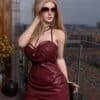 US Stock YAMIEE Alita 163cm/5ft34 Unique Design Silicone Head Oral Sex Love Doll TPE Body Adult Blowjob Sex Doll with Wig