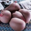 EU Stock Realistic TPE Black Huge Ass Tosro Love Doll Cheap Half Body Female Sex Doll Torso For Men