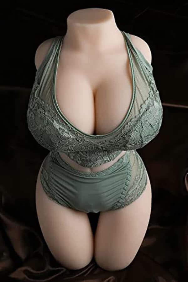 EU Stock 39cm/15in TPE Half Body Sex Doll Big Boobs Torso Love Doll Adult Sexy Sex Doll Without Arms