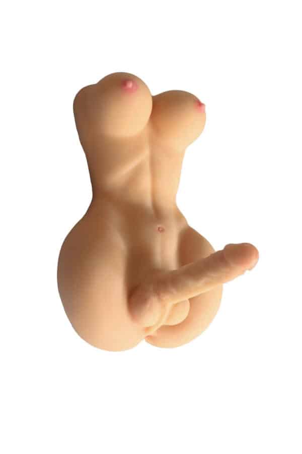 EU Stock 50cm/19.7in Shemale Sex Doll Big Boobs TPE Torso Sex Doll Adult Half Body Sex Doll Torso
