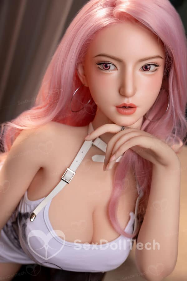 US Stock YAMIEE Rylee 163cm/5ft34 Unique Design Silicone Head Blowjob Sex Doll TPE Body Adult Small Boobs Oral Sex Doll