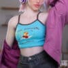 Irontech Imperia 162cm/5ft31 #S46 Silicone Head Small Boobs TPE Bopdy Realistic Adult Sex Doll With Pink Hair