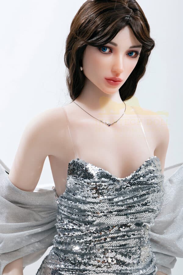 Irontech Nimsi 162cm/5ft31 #S47 Silicone Head Small Boobs TPE Bopdy Realistic Adult Sex Doll With White Skin