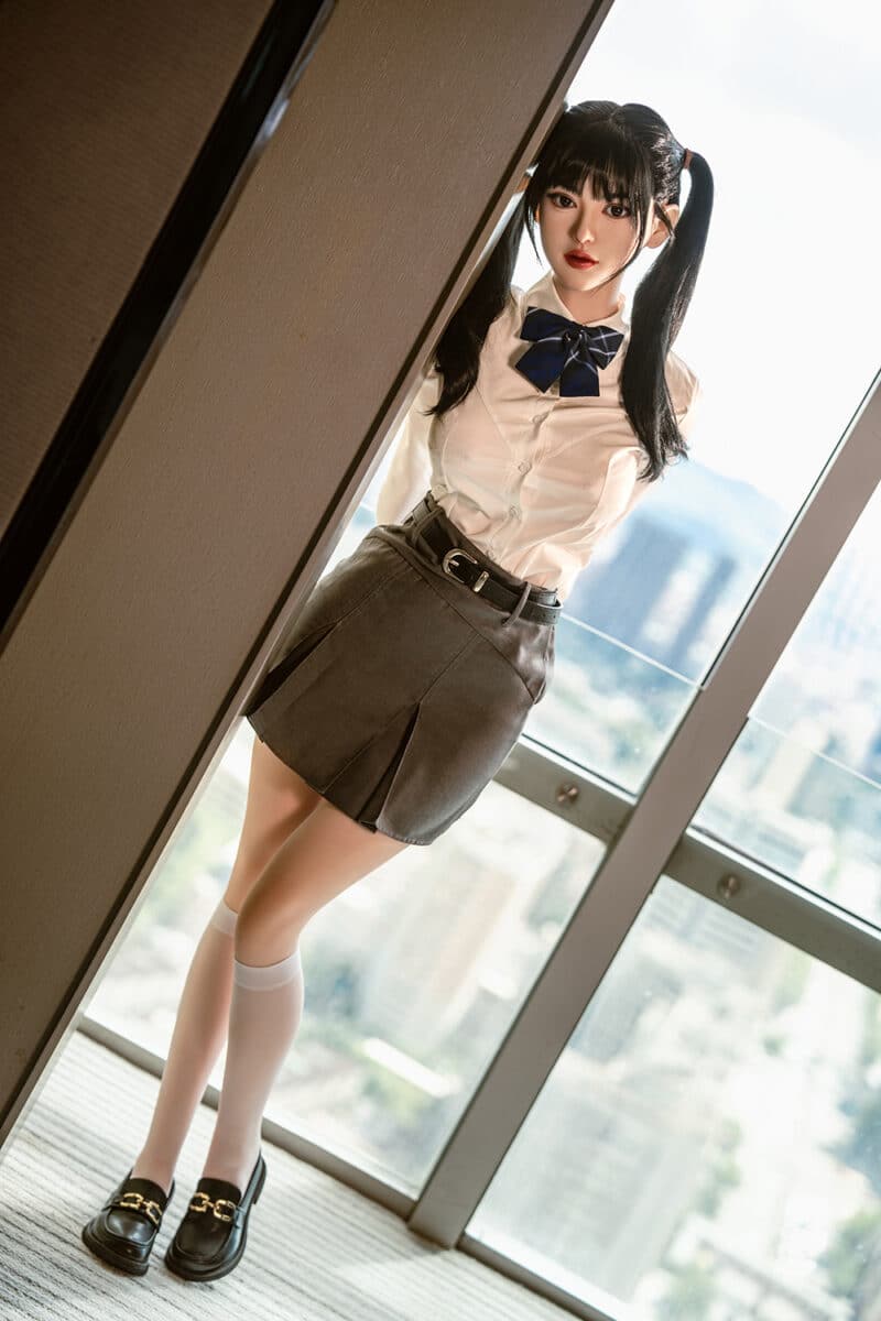US Stock – Portland Plus2 160cm/5ft25 #290 Silicone Head Two-Ponytailed TPE Body Realistic Asian Adult Cute Sex Doll - Image 8