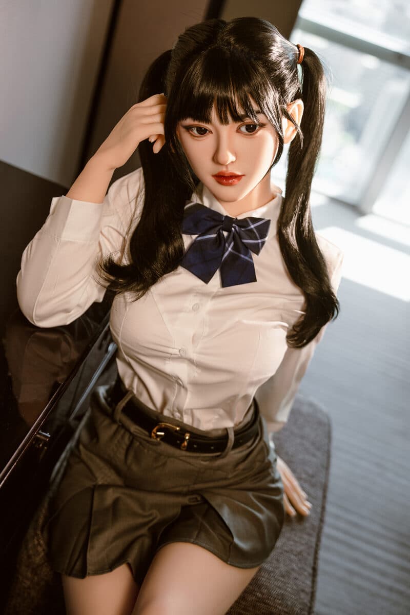 US Stock – Portland Plus2 160cm/5ft25 #290 Silicone Head Two-Ponytailed TPE Body Realistic Asian Adult Cute Sex Doll - Image 5