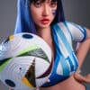 US Stock Yaira 152cm/4ft99 M29 Silicone Blowjob Head TPE Body Medium Boobs Soccer Babe Adult Oral Sex Doll(Free 2nd Head)