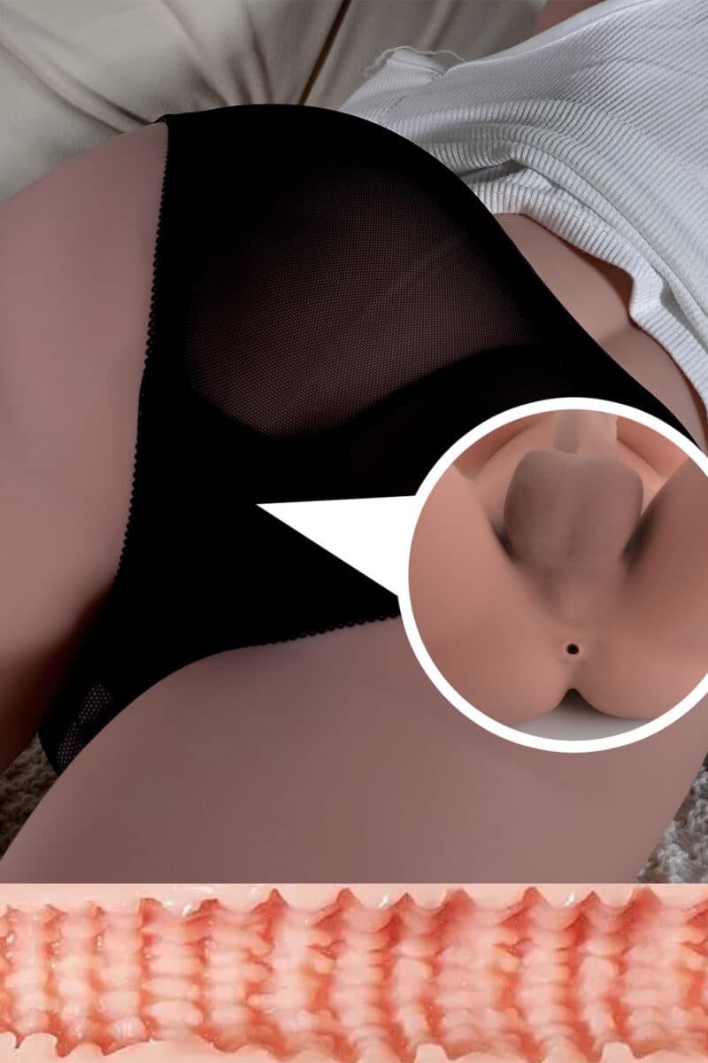 US Stock - Hansini Real Life Futanari Sex Doll Torso Half Size Cheap Full TPE Torso Doll Adult Shemale Sex Doll Torso - Image 3