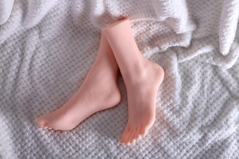 US Stock Realistic Full TPE Natural Skin Foot Fetishism Adult Sex Toy without Vagina