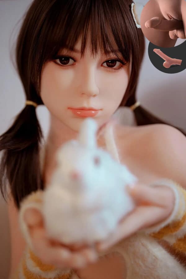 US Stock Yenna 150cm/4ft92 #311 Head Realistic Asian Girl Flat Chest Adult Lesbian Love Doll With Dildo