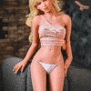 US Stock Ada 157cm/5ft15 #77 Head Blonde Small Breast Adult Lesbian Sex Love Doll With Dildo