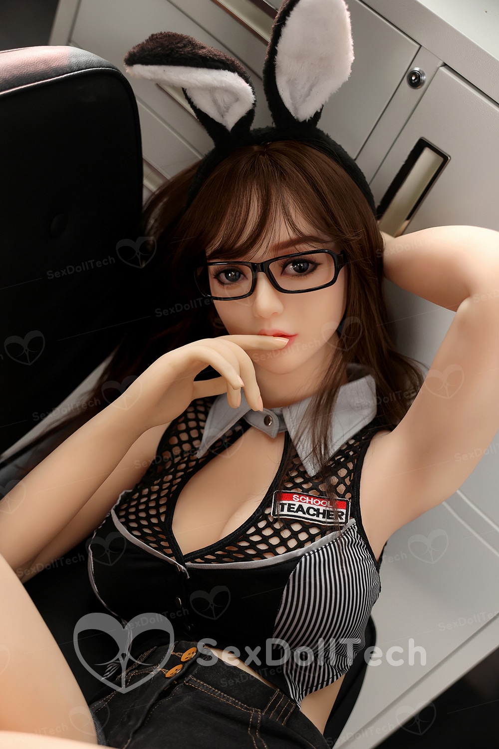 US Stock - Franz 158cm/5ft18 #182 Head Realistic Full TPE Sexy Office Lady Cheap Adult Sex Doll(Free 2nd Head) - Image 3
