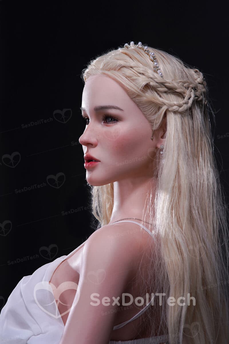 US Stock - YAMIEE Unique Design Suki Plus 158cm/5ft18 SNK20 Silicone Head TPE Body Medium Boobs Blonde Sex Doll - Image 5