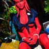 US Stock Rateel 160cm/5ft25 #A9 Realistic Red Skin Sex Doll Medium Boobs Slim Fantasy Adult Sex Love Doll For Halloween