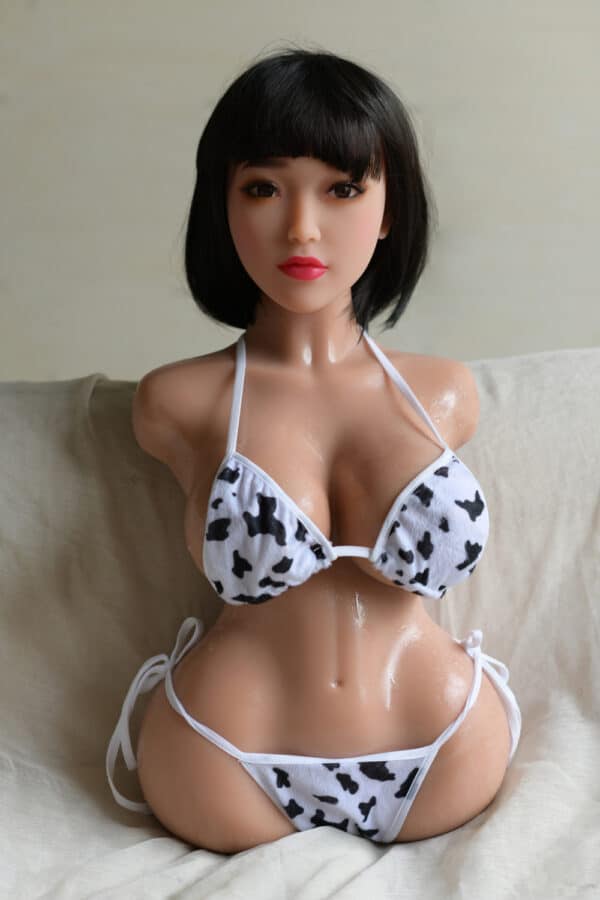 US Stock Geramie Affordable 66cm/2ft17 Half Body Realistic TPE Sex Doll Torso With Head For Men