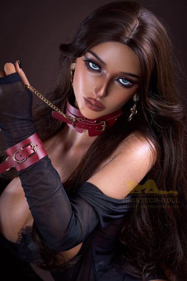 Irontechdoll Yenta 165cm/5ft41 B1 Head Full Silicone Realistic High Quality Dark Tanned Adult Sex Doll For Men