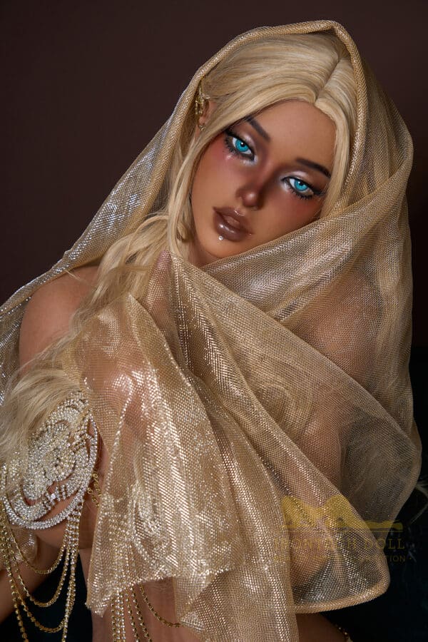 Irontechdoll Zaylia 164cm/5ft38 B2 Head Full Silicone Sexy Medium Boobs Dark Tanned Skin Adult Sex Doll