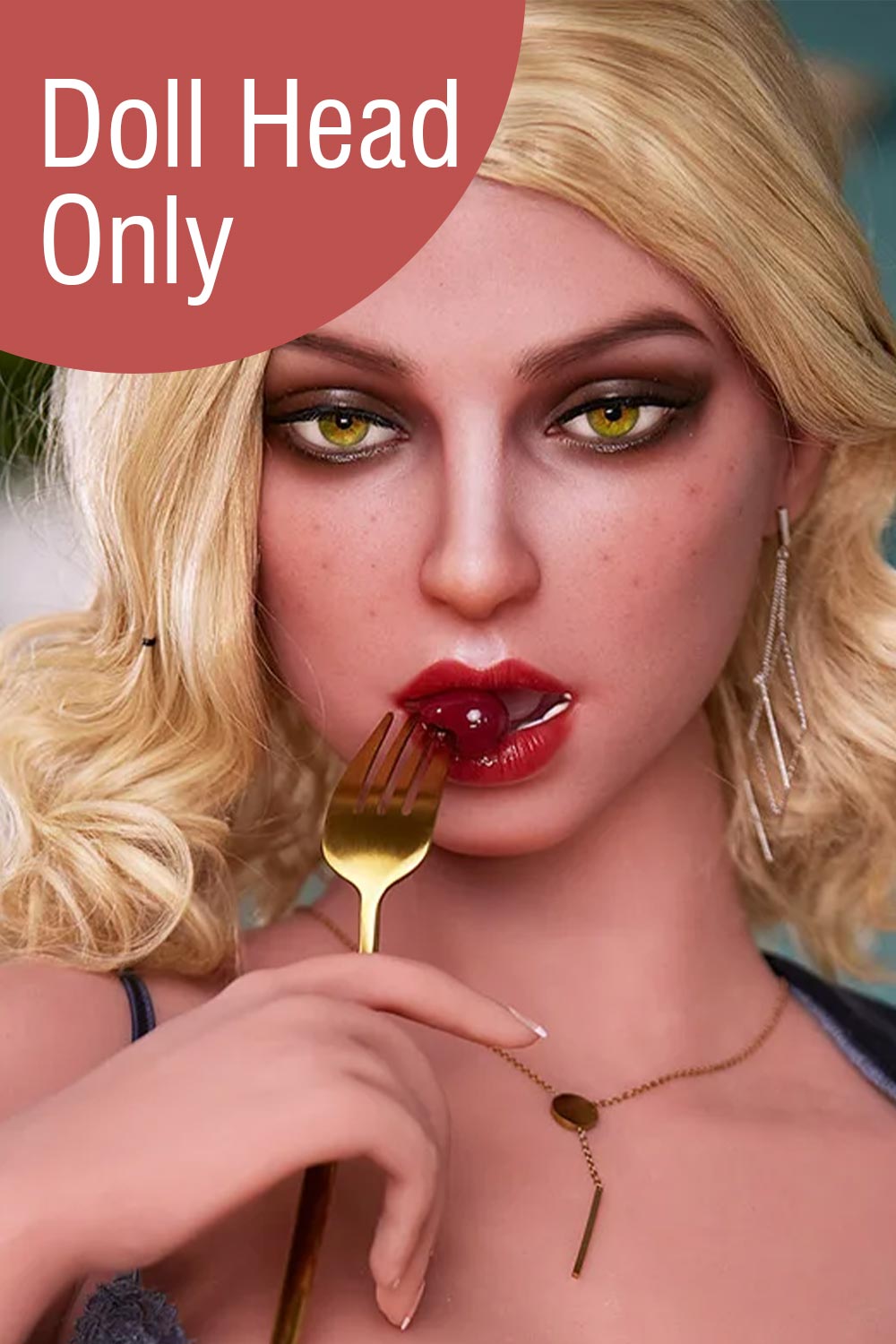 M3 Blowjob Sex Doll Head Soft Silicone ROS Sex Doll Head Only