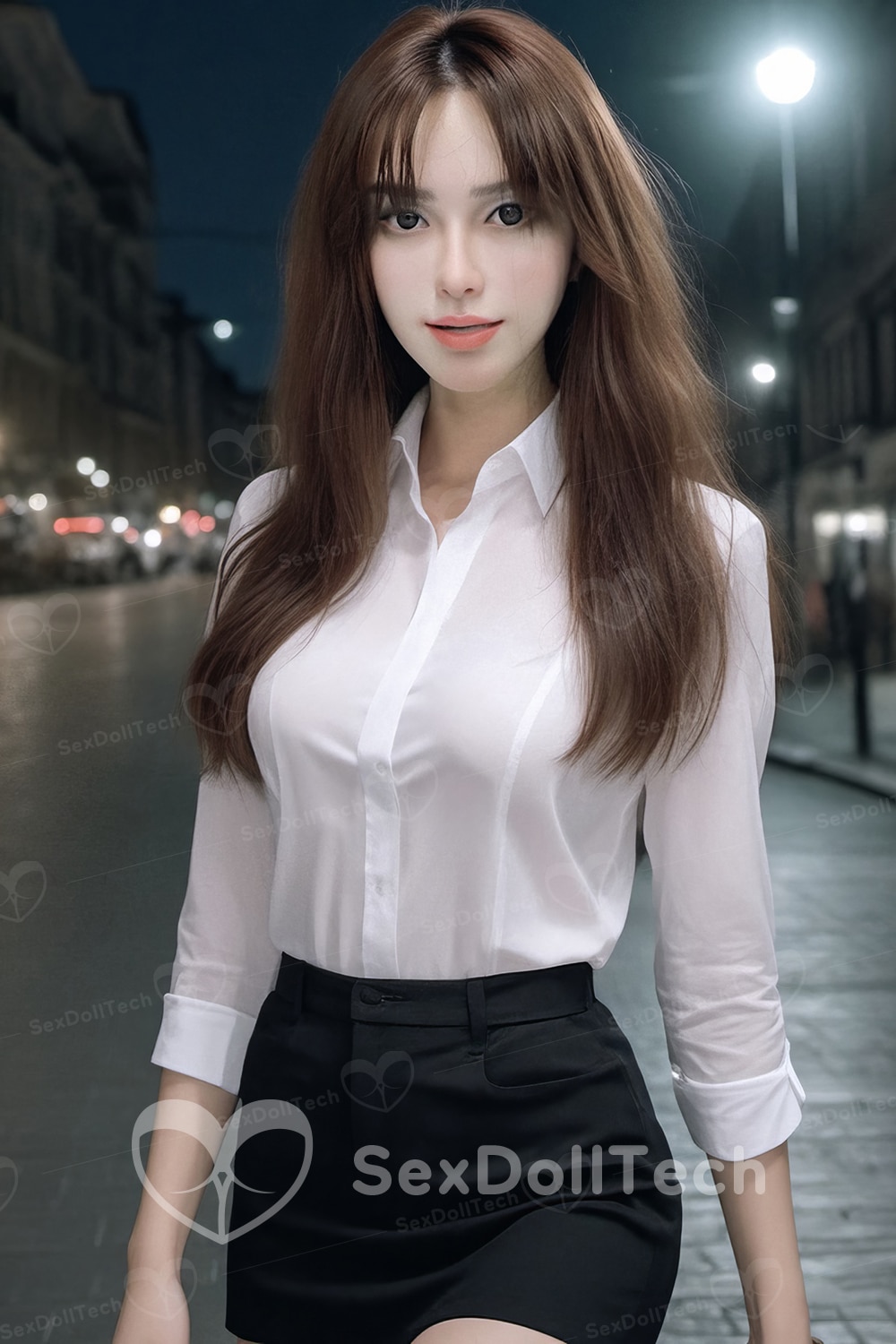 US Stock - Dupont 150cm/4ft92 K163 Silicone Head Small Tits TPE Body Adult Best Female Sex Doll - Image 7