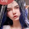 Soft Silicone #M8 Head Oral Sex ELF ROS Sex Doll Head Only