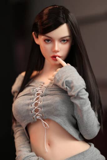 US Stock RIDMII Unique Design Fiora 164cm/5ft38 Silicone ROS Head Medium Boobs TPE Body Adult Asian Female Sex Love Doll (Free 2ND Head)