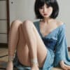 Ula 158cm/5ft18 #211 Head TPE Real Life Full Size Cute Girl Flat Chest Adult Japanese Sex Love Doll