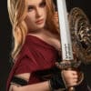 US Stock - YAMIEE Lux 164cm/5ft38 K35 Unique Design Full Body TPE Sex Doll Small Boobs Realistic Celebrity Adult Sex Doll(Free 2ND Head)