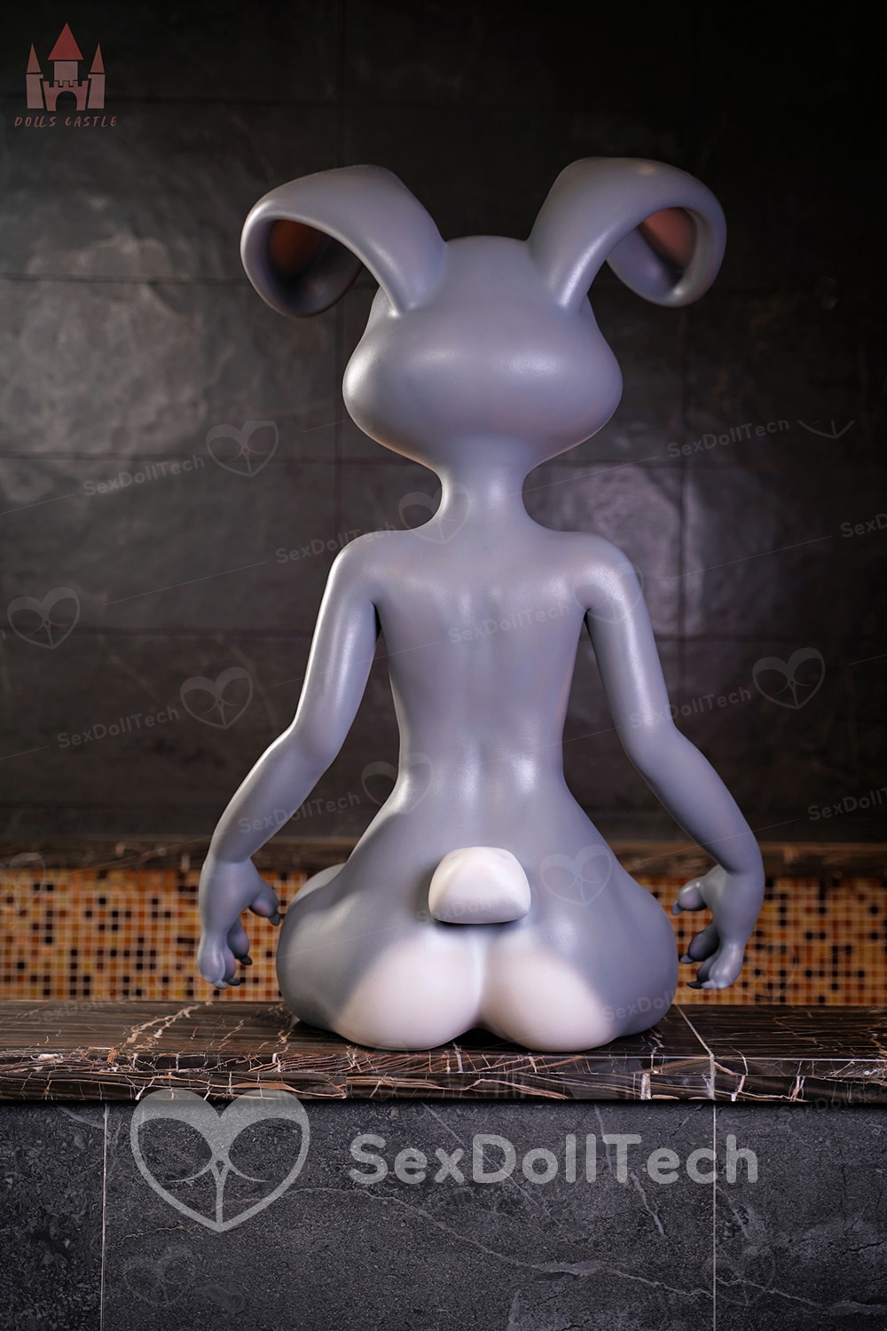 Dolls Castle Xarielys 168cm/5ft51 Full Silicone ROS Head Flat Chested Adult Anime Bunny Sex Love Doll - Image 13