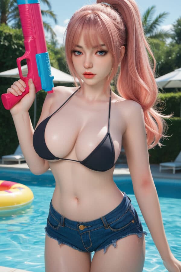 US Stock Leoma Plus 164cm/5ft38 M5 Full Silicone ROS Head Movable Jaw Real-life Adult Blowjob Sex Doll