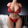 US Stock 59cm/1ft94 Realistic Full Silicone Torso Half Size Love Doll Big Tits Torso Sex Doll