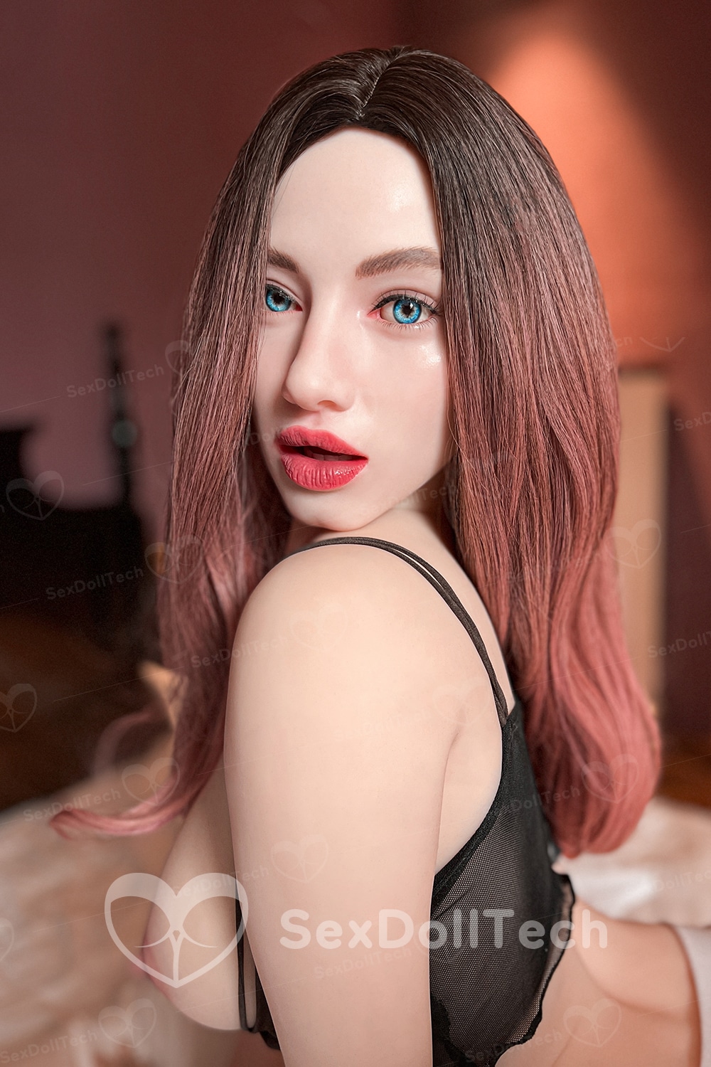US Stock - Climax Neko 157cm/5ft15 Silicone ROS Head TPE Body Natural Skin Small Breasts Adult Oral Sex Doll For Men - Image 3
