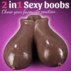 US Stock TPE Cheap Black Skin Big Bits Torso Sex Doll With Vagina