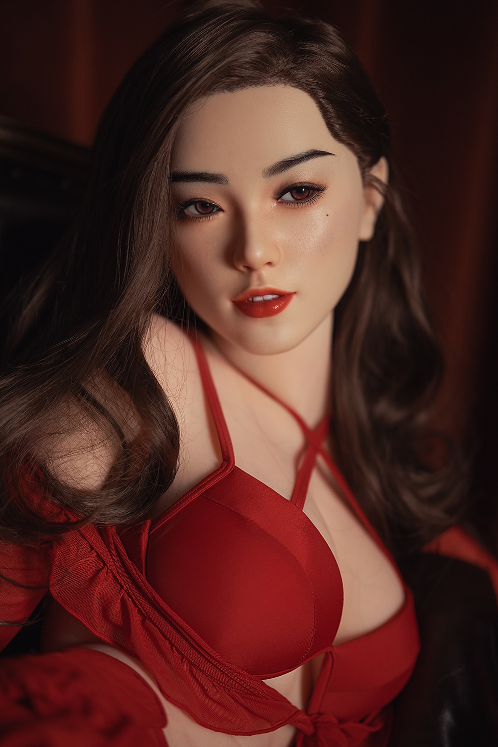 US Stock - RIDMII Louisa 166cm/5ft45 K51 Unique Design Silicone Head TPE Body Adult Full Size Asian Sex Love Doll (Free 2ND Head)