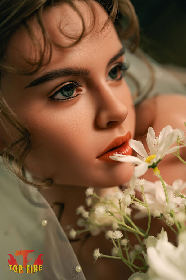EU Stock Topfire Tanairi 158cm/5ft18 T41 Tanned Skin Full Body Silicone ROS Head Auto Blowjob Adult Virgin Sex Love Doll