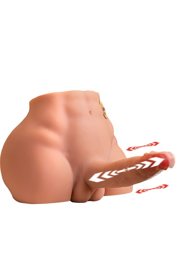 Realistic Male Sex Doll Torso Half Body TPE Torso Love Doll with Dildo
